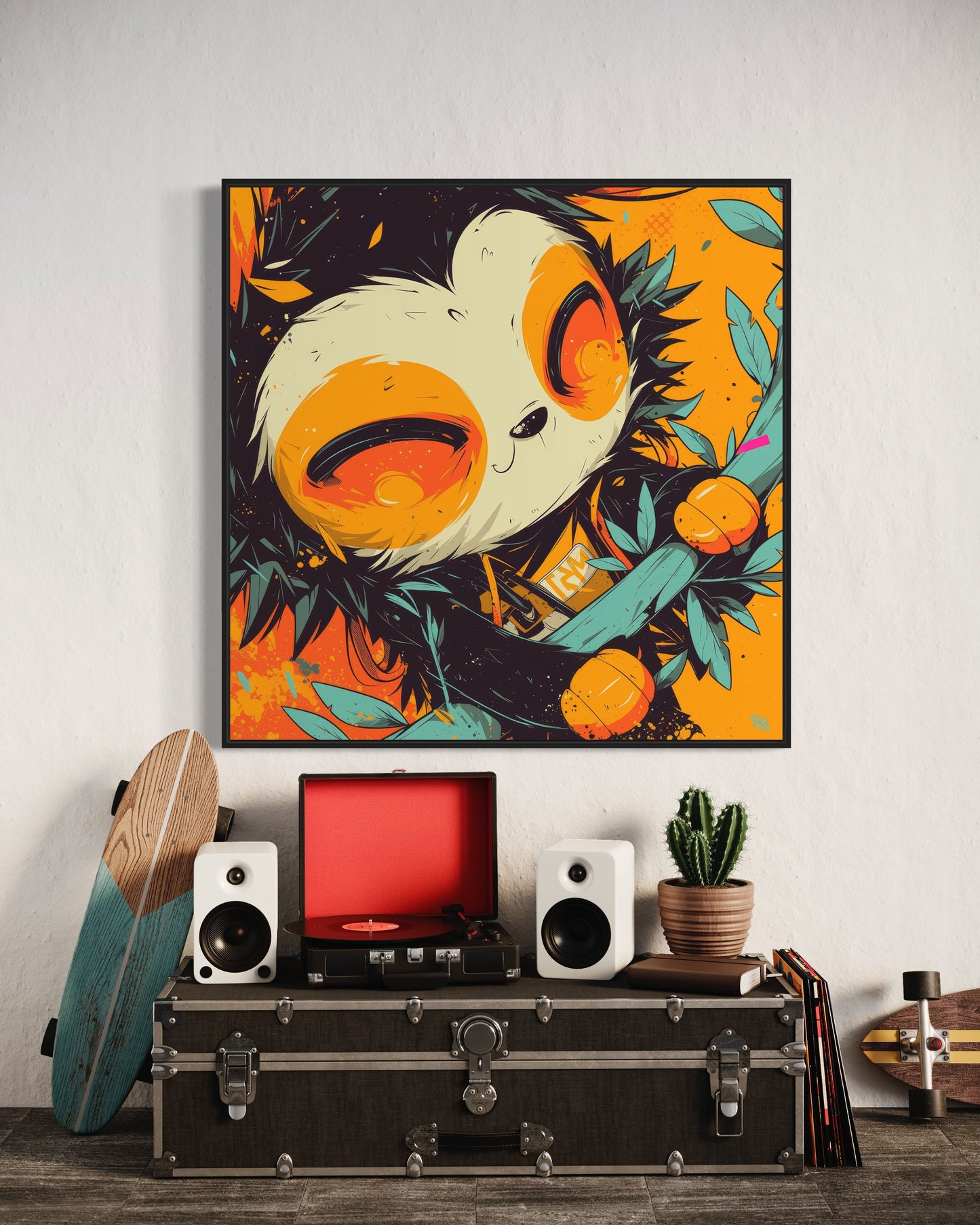Colors Addict Lazy (Canvas Print)