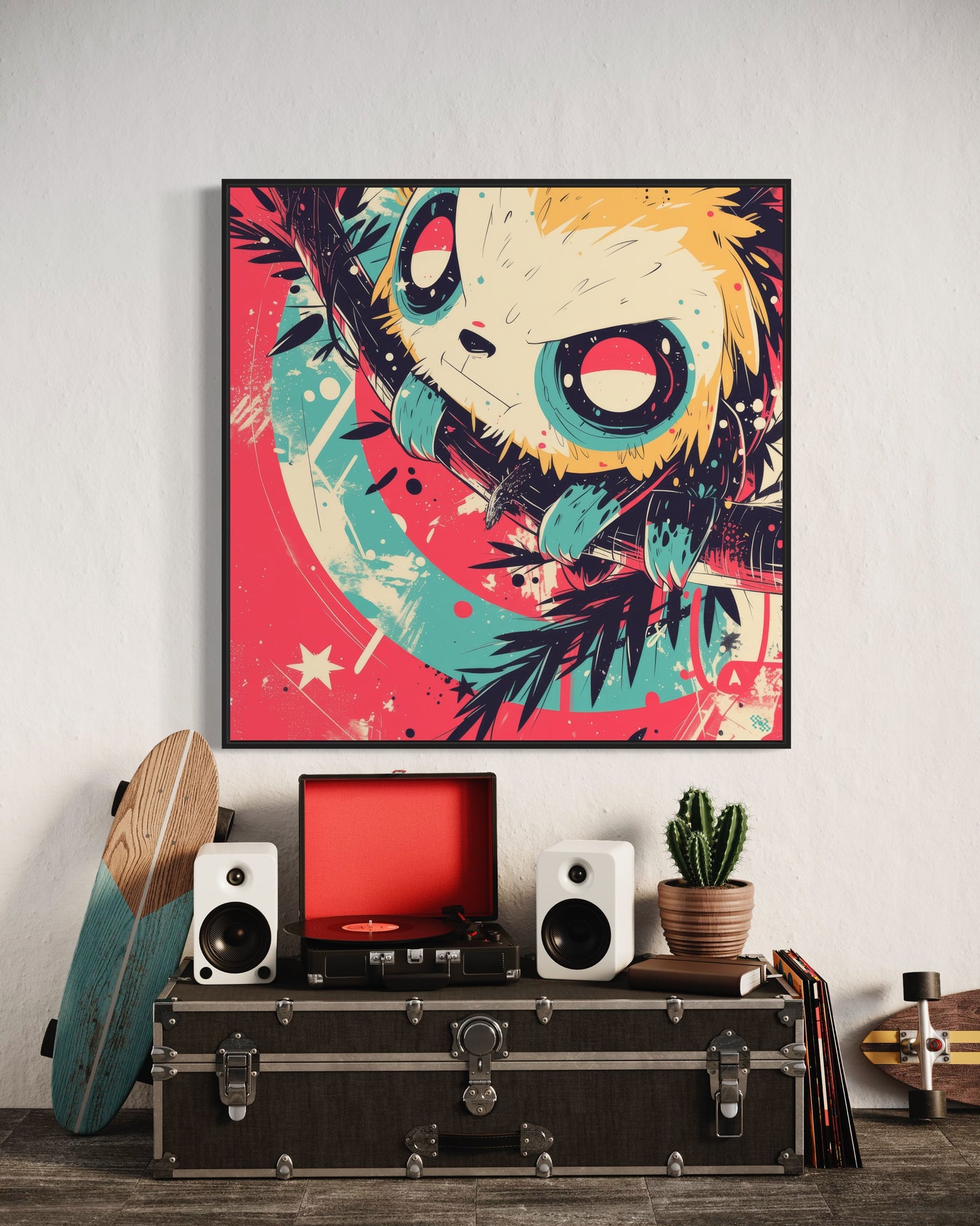 Colors Addict Lazy (Canvas Print)