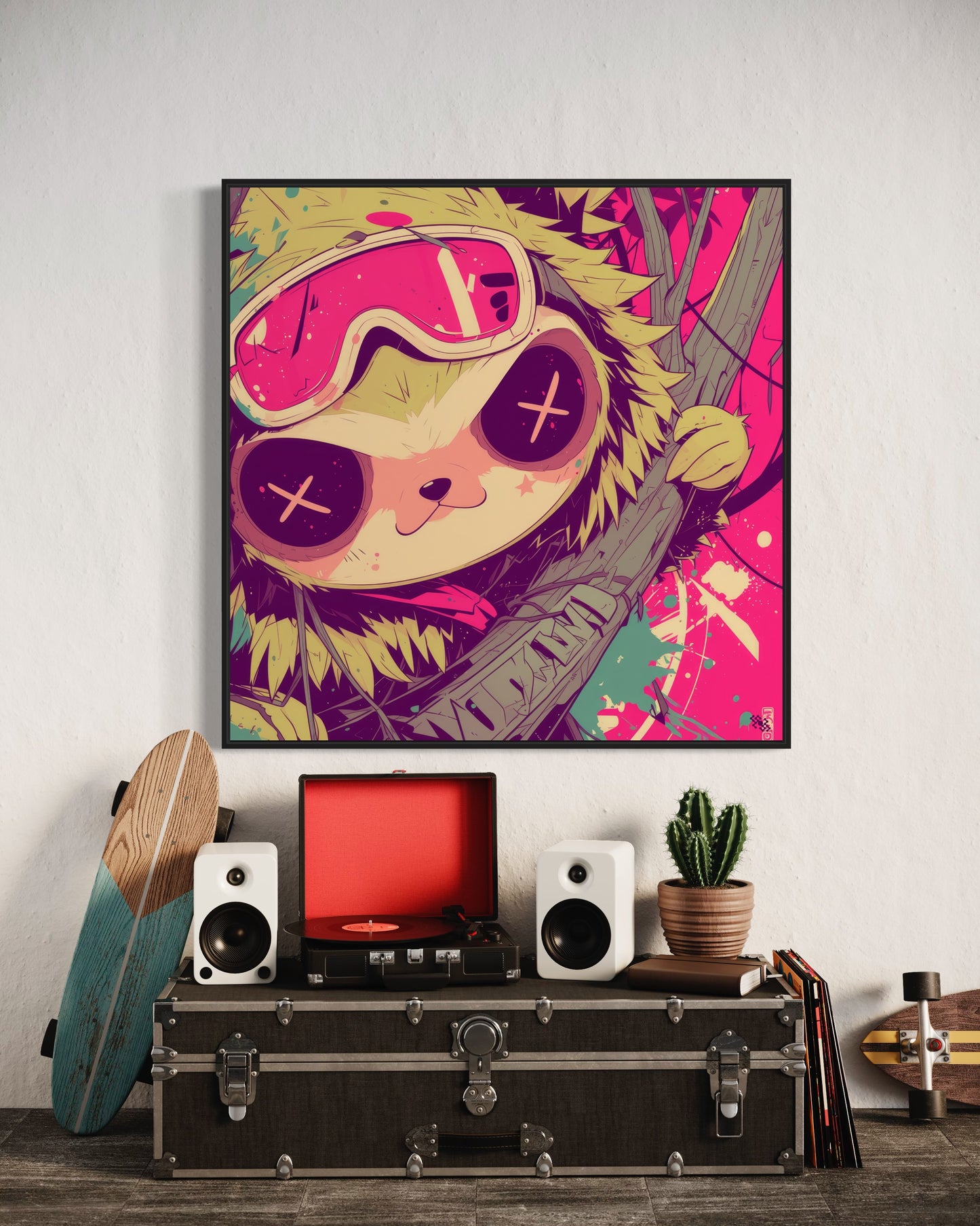 Colors Addict Lazy (Canvas Print)
