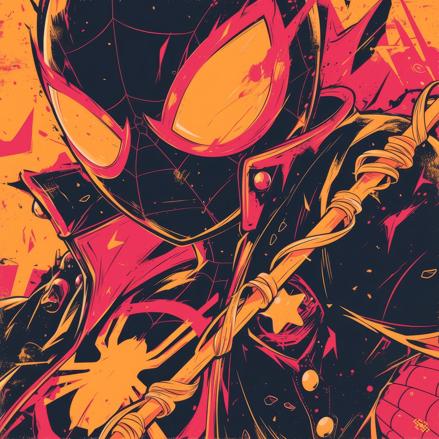 Colors Addict Spider (Canvas Print)