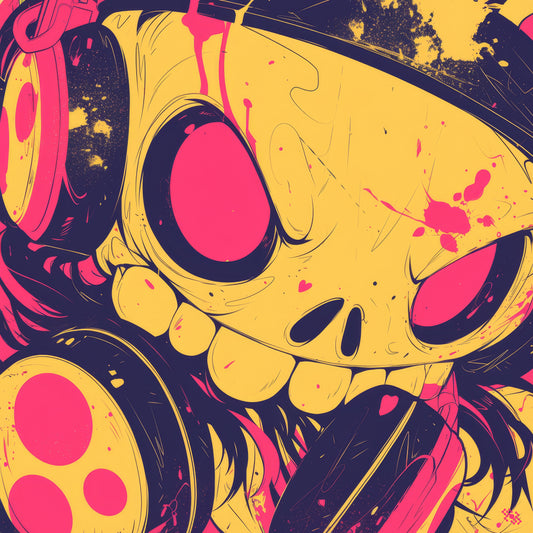 Colors Addict Skeleton Warrior (Canvas Print)